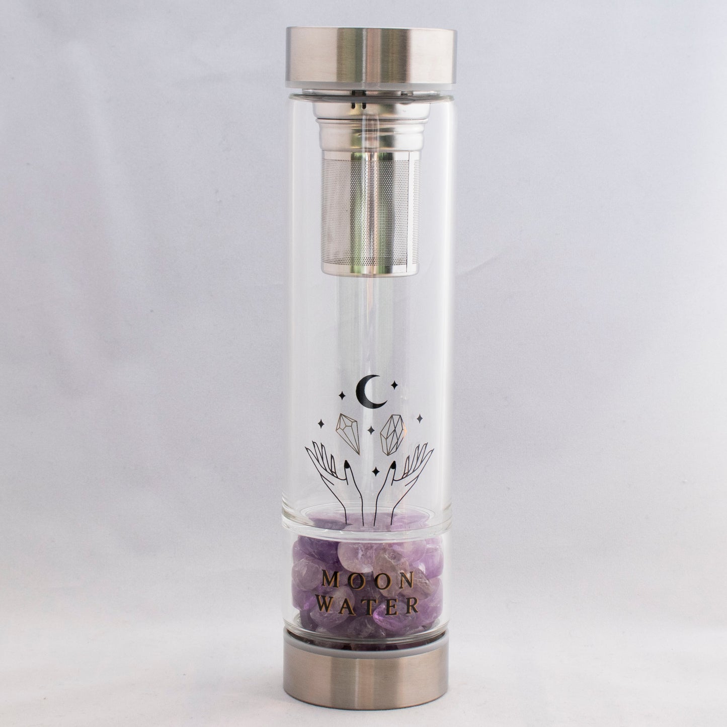 Stainless steel Crystal Moon Water Bottle